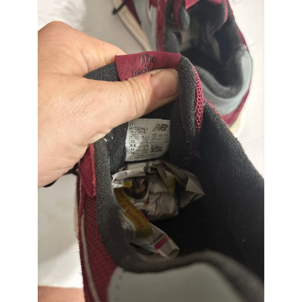 New Balance 574 Burgundy Sneakers (sz. 10 men's)